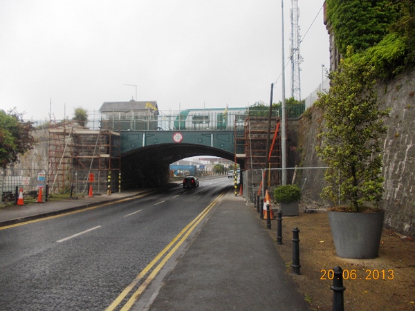 Bridge structure and steel railing work